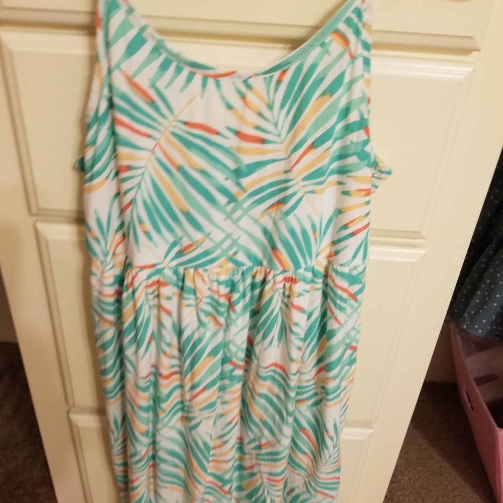 Tropical style dress for girls